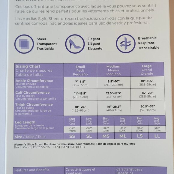 Sigvaris Medical Compression Hosiery / Thigh-high / SL / Black / 781NSLO99 - Picture 5 of 5